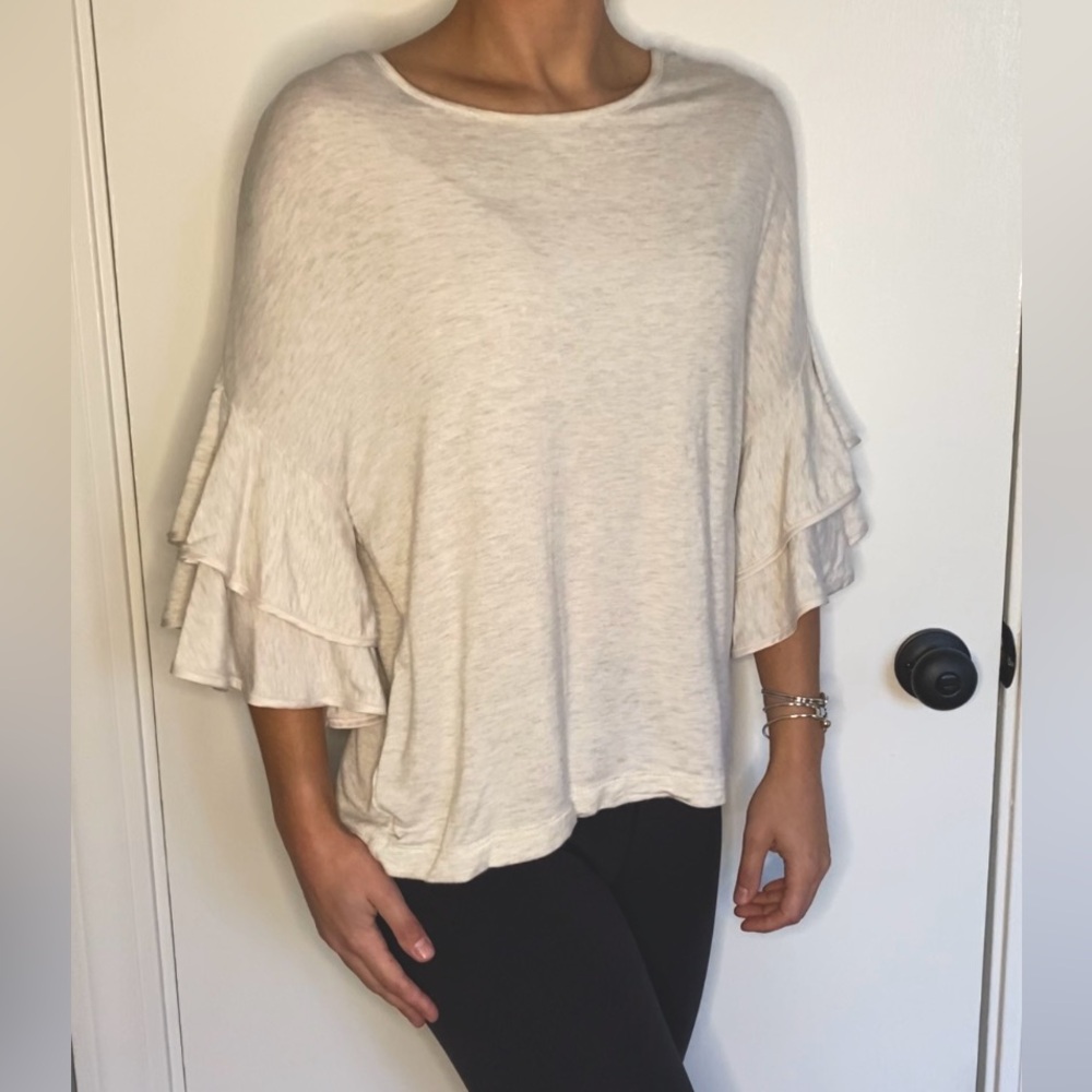 Ruffle sleeve top